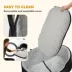 PawHut Dog Car Seat, Detachable Washable Pet Bed with Cushion and Safety Belt for Dogs up to 33lbs image thumbnail 5