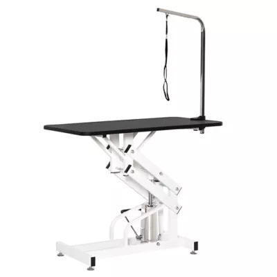 PawHut Pet Grooming Table, Height Adjustable Dog Grooming Table with Arm, Noose and Non-Slip - Image 1