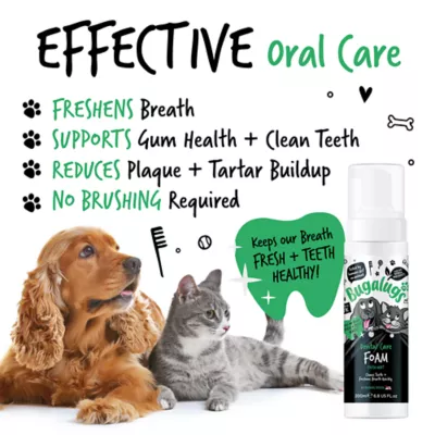 Bugalugs Dental Care Foam for Dogs & Cats, Plaque Removal, Spearmint, 6.67 fl oz - Image 2