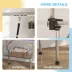 PawHut Adjustable Dog Grooming Table with 2 Safety Slings, Storage Basket image thumbnail 6