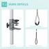 PawHut Adjustable Pet Grooming Arm, with Clamp, Haunch Holders & Grooming Loop - Sliver image thumbnail 7