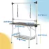 PawHut Foldable Dog Grooming Table with Adjustable Grooming Arms, Storage Shelf image thumbnail 3