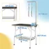 PawHut Dog Grooming Table w/ Adjustable Arm, Mesh Tray, Rubber Surface image thumbnail 3