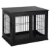 PawHut 26" Wooden Dog Cage with Double Door Entrance & Simple Modern Design image thumbnail 1