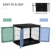 PawHut 26" Wooden Dog Cage with Double Door Entrance & Simple Modern Design image thumbnail 6