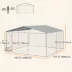 PawHut Dog Kennel Outdoor, Heavy Duty Playpen with Secure Lock, Cover,  13.1' x 13.1' x 7.5' image thumbnail 2