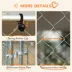 PawHut Dog Kennel Outdoor, Heavy Duty Playpen with Secure Lock, Cover,  13.1' x 13.1' x 7.5' image thumbnail 5