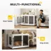 PawHut Pet Crate End Table with Water-resistant Cushion image thumbnail 5