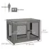 PawHut Pet Crate End Table with Water-resistant Cushion image thumbnail 2