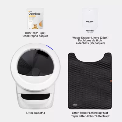 Litter Robot 4 Beginner Bundle - Litter Robot 4, Littertrap Mat, Odortrap Pack, Waste Liners, Wipes - Image 3