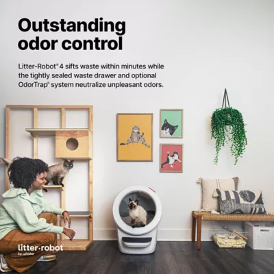 Litter Robot 4 Beginner Bundle - Litter Robot 4, Littertrap Mat, Odortrap Pack, Waste Liners, Wipes - Image 4