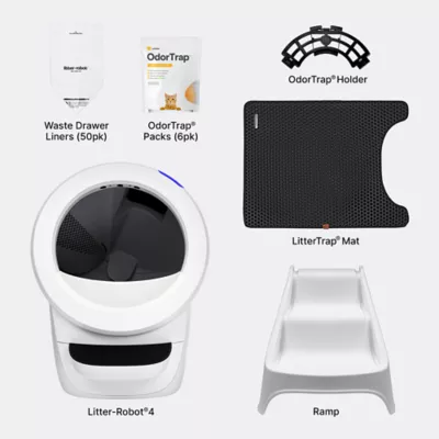 Litter Robot 4 Complete Bundle - Litter Robot 4, Ramp, Littertrap Mat, Odortrap Pack & Holder, Liner - Image 3