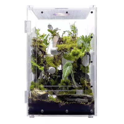 HerpCult Acrylic Terrarium Front Opening Large - 10" x 10" x 16" - Image 1