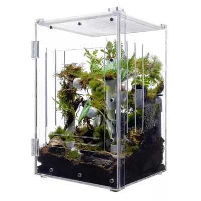 HerpCult Acrylic Terrarium Front Opening Large - 10" x 10" x 16" - Image 2
