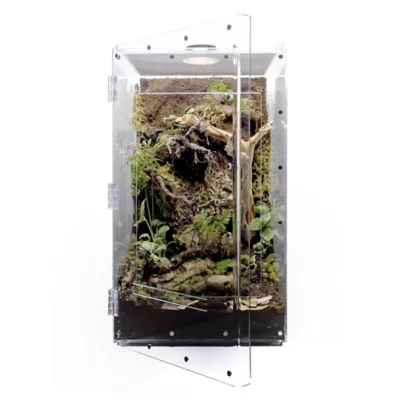 HerpCult Acrylic Terrarium Front Opening Large - 10" x 10" x 16" - Image 4