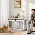 PawHut Dog Crate Furniture, Dog Crate End Side Table for Large Dogs image thumbnail 2