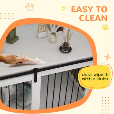PawHut Dog Crate Furniture, Dog Crate End Side Table for Large Dogs - Image 7