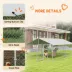 PawHut 13.1' x 7.5' x 4.9' Outdoor Dog Kennel Dog Run with Waterproof, UV Resistant Cover image thumbnail 7