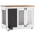 PawHut 39" Dog Crate Furniture Side End Table for Large Dogs w/ Blackboard, Three Doors image thumbnail 1