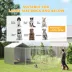 PawHut Galvanized Steel Dog Kennel with Waterproof & UV-Resistant Cover, 19.7' x 7.5' x 4.9' image thumbnail 7