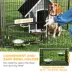 PawHut Large Outdoor Dog Kennel with 2 Rooms, Rotating & Adjustable Height Bowls,13.5' x 9.4' x 5.1' image thumbnail 6
