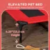 PawHut Elevated Dog Bed with Canopy, Dog Cot, for XL Dogs, 48" x 36" x 43" image thumbnail 7