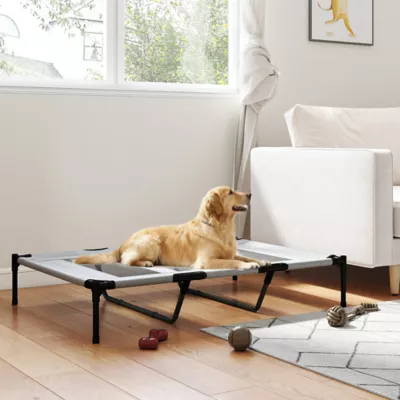 PawHut Elevated Dog Bed, Raised Dog Cot for XL Sized Dogs, 48" x 36" x 9" - Image 2