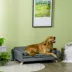 PawHut Dog Sofa Bed with Removable Pillows, Washable Cushion, Water-resistant Fabric image thumbnail 2