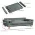 PawHut Dog Sofa Bed with Removable Pillows, Washable Cushion, Water-resistant Fabric image thumbnail 3