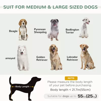 PawHut Dog Sofa Bed with Removable Pillows, Washable Cushion, Water-resistant Fabric - Image 4