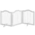 PawHut 24"H Foldable Dog Gate, 3 Panels Freestanding Pet Gate Barriers Indoor with Support Feet image thumbnail 1