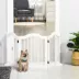 PawHut 24"H Foldable Dog Gate, 3 Panels Freestanding Pet Gate Barriers Indoor with Support Feet image thumbnail 2