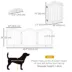 PawHut 24"H Foldable Dog Gate, 3 Panels Freestanding Pet Gate Barriers Indoor with Support Feet image thumbnail 3