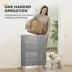 PawHut Retractable Pet Safety Barrier Gate, Flexible and Extensible for Stairways Doorways Hallways image thumbnail 4