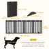 PawHut 80"Lx29.5"H Freestanding Pet Gate with Support Feet image thumbnail 3