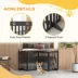 PawHut 80"Lx29.5"H Freestanding Pet Gate with Support Feet image thumbnail 5