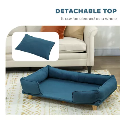 PawHut Washable Dog Sofa for Large Dogs, Elevated Pet Couch with Anti-slip Foot Pads - Image 5
