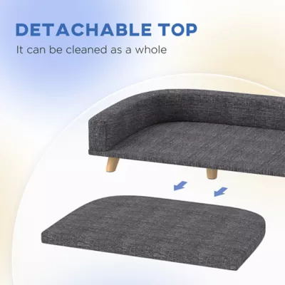 PawHut Dog Sofa for Large Dogs with Washable Cover, Anti-slip Foot Pads - Image 5