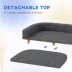 PawHut Dog Sofa for Large Dogs with Washable Cover, Anti-slip Foot Pads image thumbnail 5