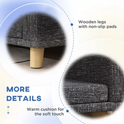 PawHut Dog Sofa for Large Dogs with Washable Cover, Anti-slip Foot Pads - Image 6