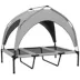 PawHut Raised Dog Bed Cooling Dog Cot w/ Canopy Washable Breathable Mesh image thumbnail 1