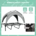 PawHut Raised Dog Bed Cooling Dog Cot w/ Canopy Washable Breathable Mesh image thumbnail 5