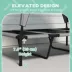 PawHut Raised Dog Bed Cooling Dog Cot w/ Canopy Washable Breathable Mesh image thumbnail 7