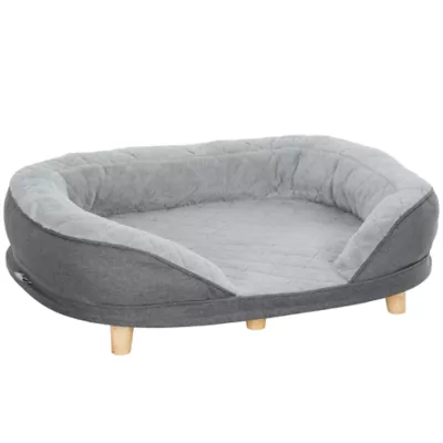 PawHut Pet Sofa Bed for Large Dogs with Removable Cushion, Washable Cover, Anti-slip Foot Pads - Image 1