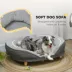PawHut Pet Sofa Bed for Large Dogs with Removable Cushion, Washable Cover, Anti-slip Foot Pads image thumbnail 6