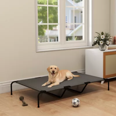 PawHut Elevated Dog Bed, Outdoor Dog Cot, Raised Dog Bed for Large Dogs with Breathable Mesh - Image 7