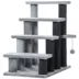 PawHut Cat Stairs-3 Steps, Small Cat Tree with Scratching Posts Toy Ball, 17.5" x 15.5" x 19" image thumbnail 1