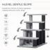 PawHut Cat Stairs-3 Steps, Small Cat Tree with Scratching Posts Toy Ball, 17.5" x 15.5" x 19" image thumbnail 4
