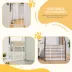PawHut Extra Tall Dog Gate with Door, Pressure Fit, Auto Close, Double Locking for Doorways Hallways image thumbnail 5