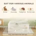 PawHut Small Animal Cage Plastic, 12 Panels, 18" x 14" image thumbnail 5